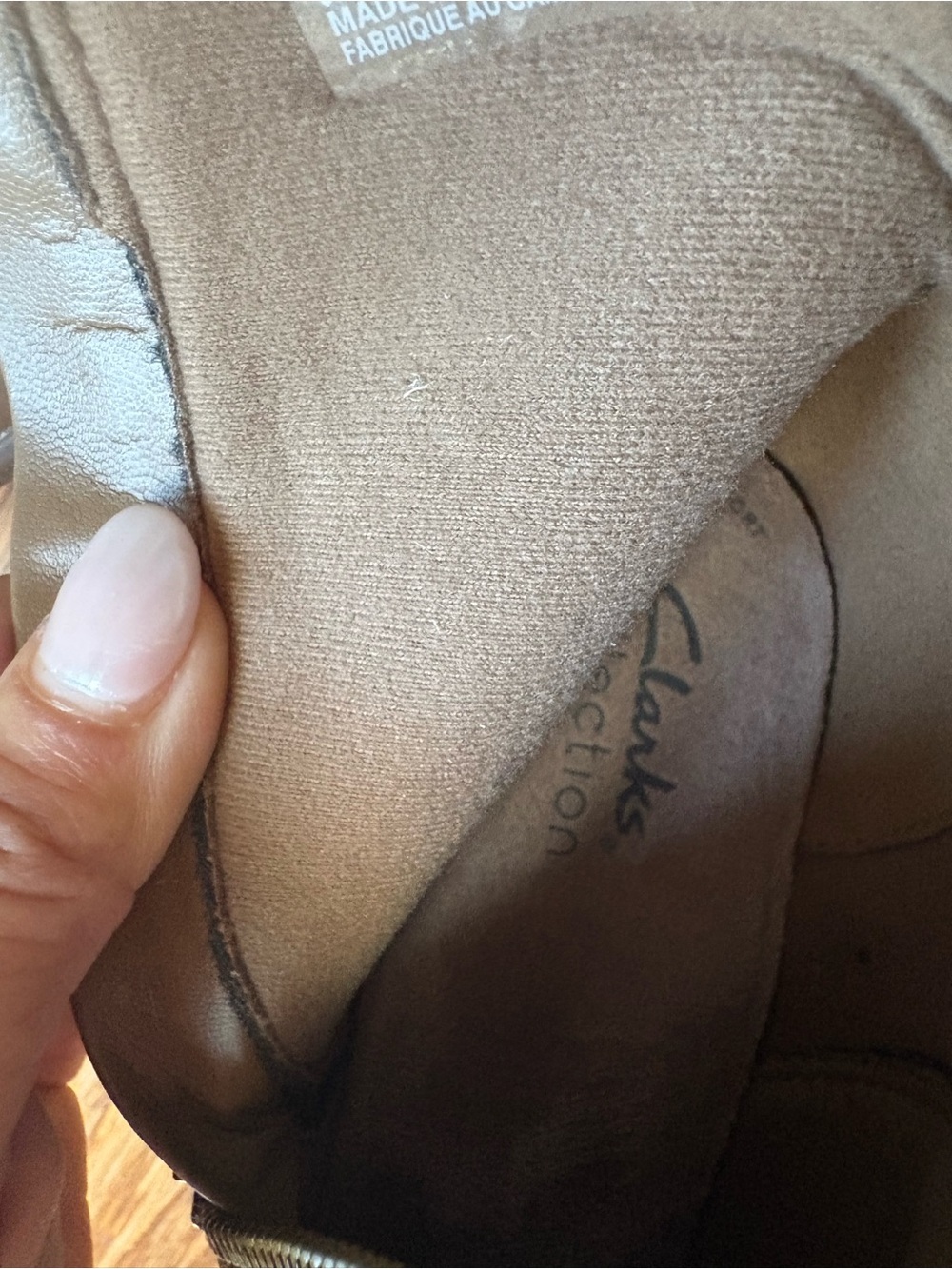NWT! Clarks ELLANIE VIBE BOOTS, 9.5, “Taupe”(COGNAQ LEATHER) - Picture 6 of 10